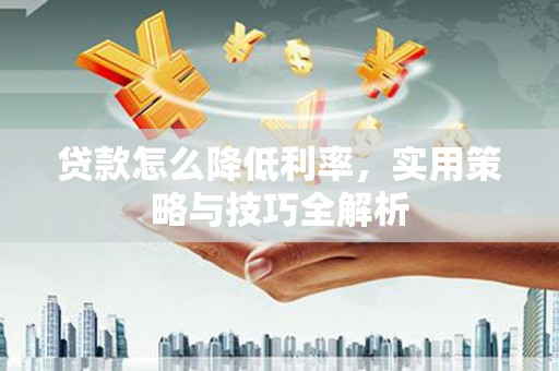 定远贷款怎么降低利率，实用策略与技巧全解析