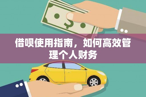 临安借呗使用指南，如何高效管理个人财务
