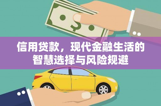 浮梁信用贷款，现代金融生活的智慧选择与风险规避