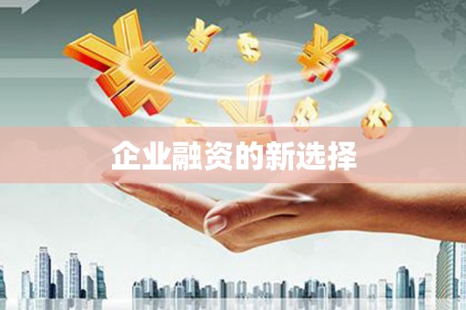 汉川企业融资的新选择