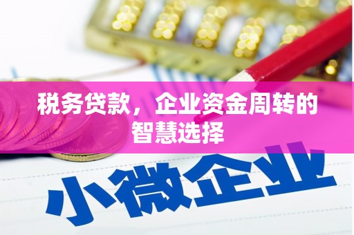 秦安税务贷款，企业资金周转的智慧选择