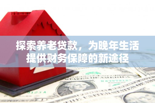 济宁探索养老贷款，为晚年生活提供财务保障的新途径