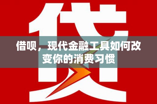 红山借呗，现代金融工具如何改变你的消费习惯
