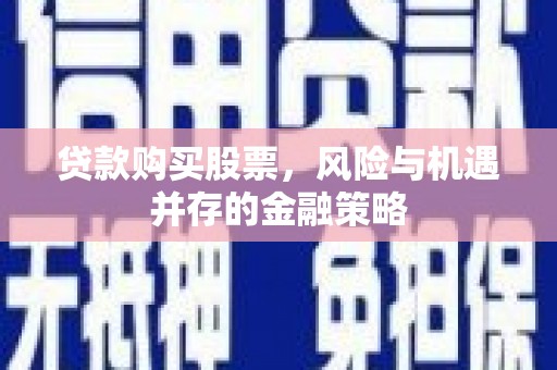 惠农贷款购买股票，风险与机遇并存的金融策略