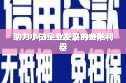 二水助力小微企业发展的金融利器