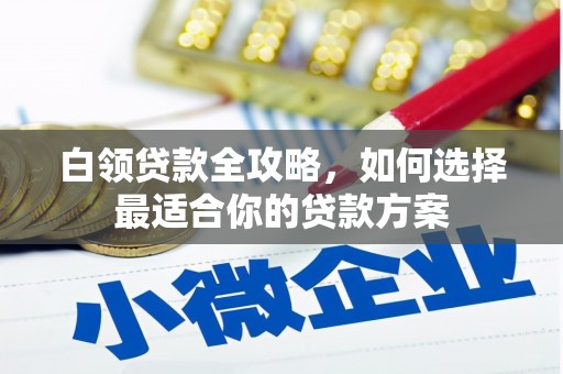 额敏白领贷款全攻略，如何选择最适合你的贷款方案